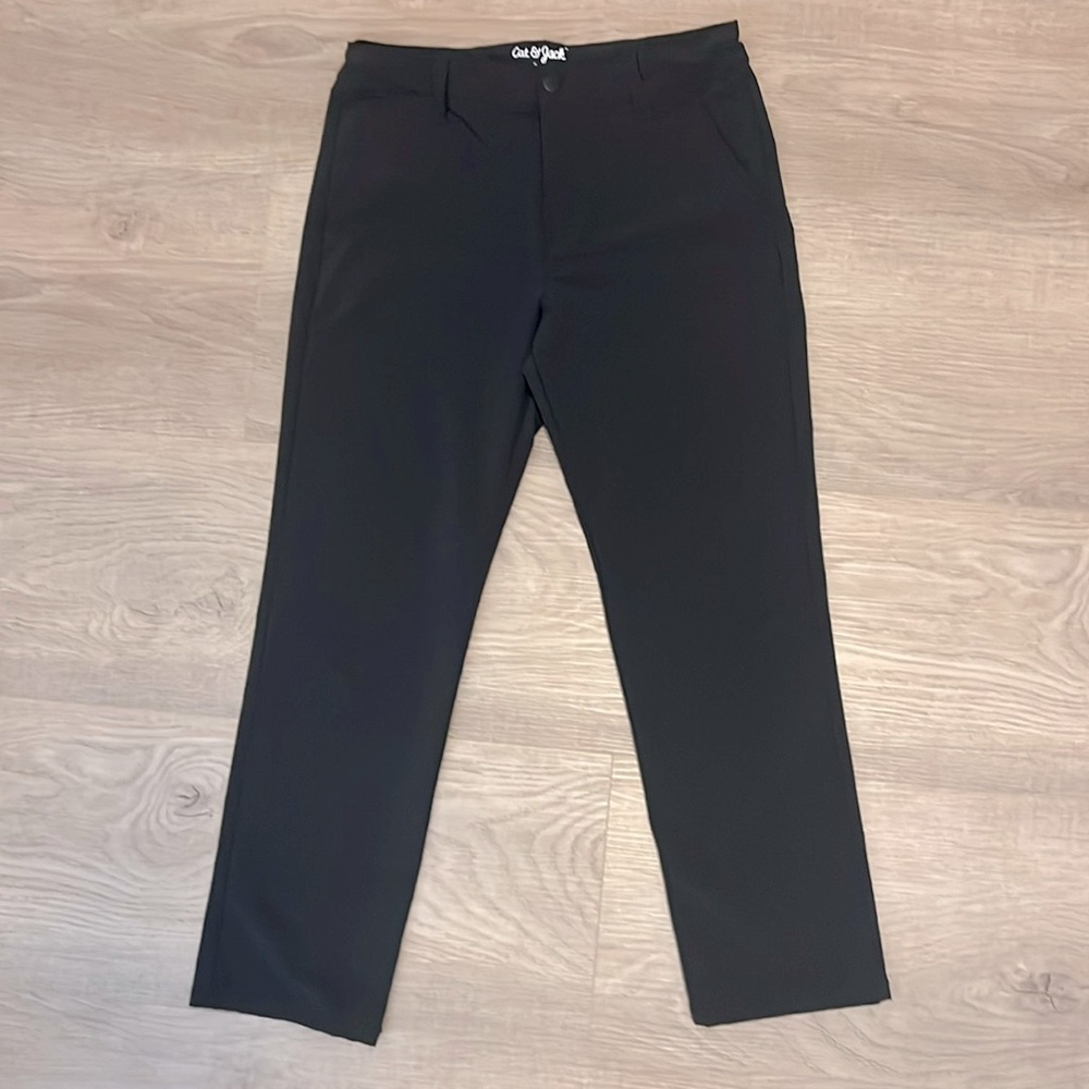 Cat & Jack Adjustable Waist Nylon Wind Pants (12)